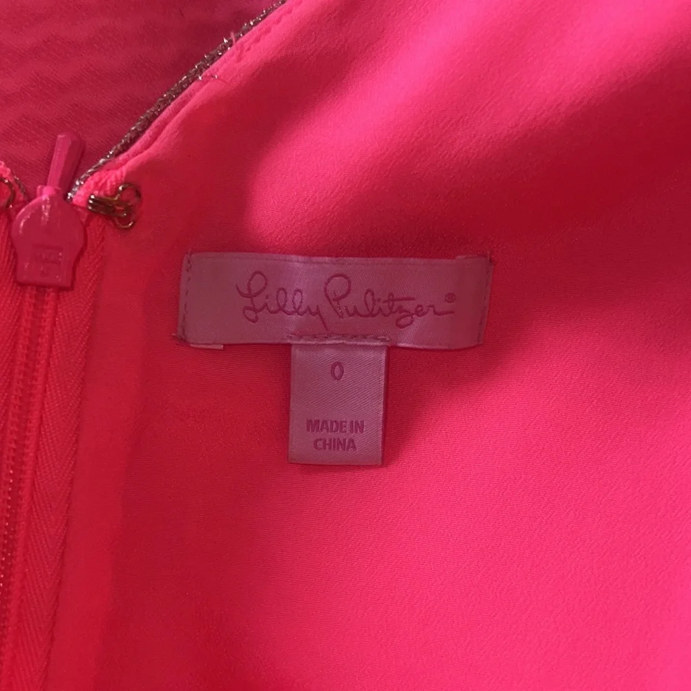 Women’s Pink Lily Pulitzer Dress Size 0 - Picture 3 of 5